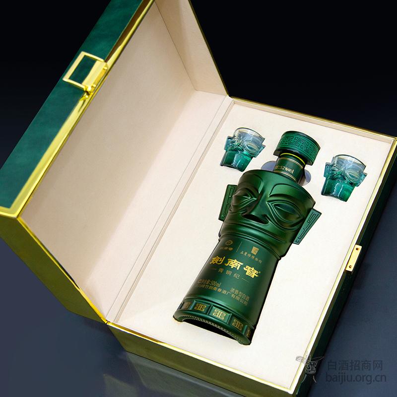  剑南春青铜纪 三星堆博物馆联名酒 礼品收藏酒52度500ml单瓶装