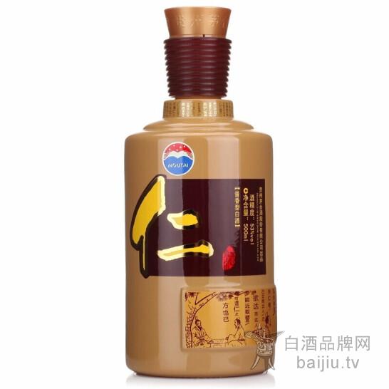  茅台(MOUTAI) 仁酒 53度酱香型白酒 500ml 传统酿造 酱香优雅