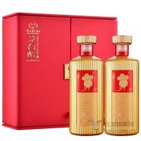 贵州茅台酒厂集团 茅台醇（中国红）鼠年邮票纪念酒 53度柔和酱香型白酒 500ML*2瓶装