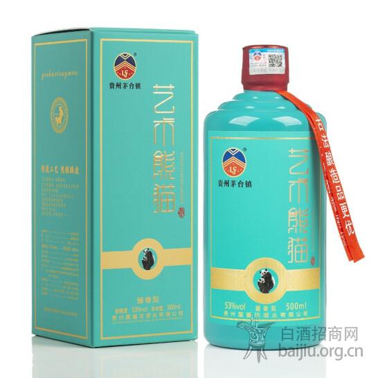  贵州国酱坊酒业 艺术熊猫 53度酱香型白酒 纯粮酿造礼品酒500ml*2瓶装